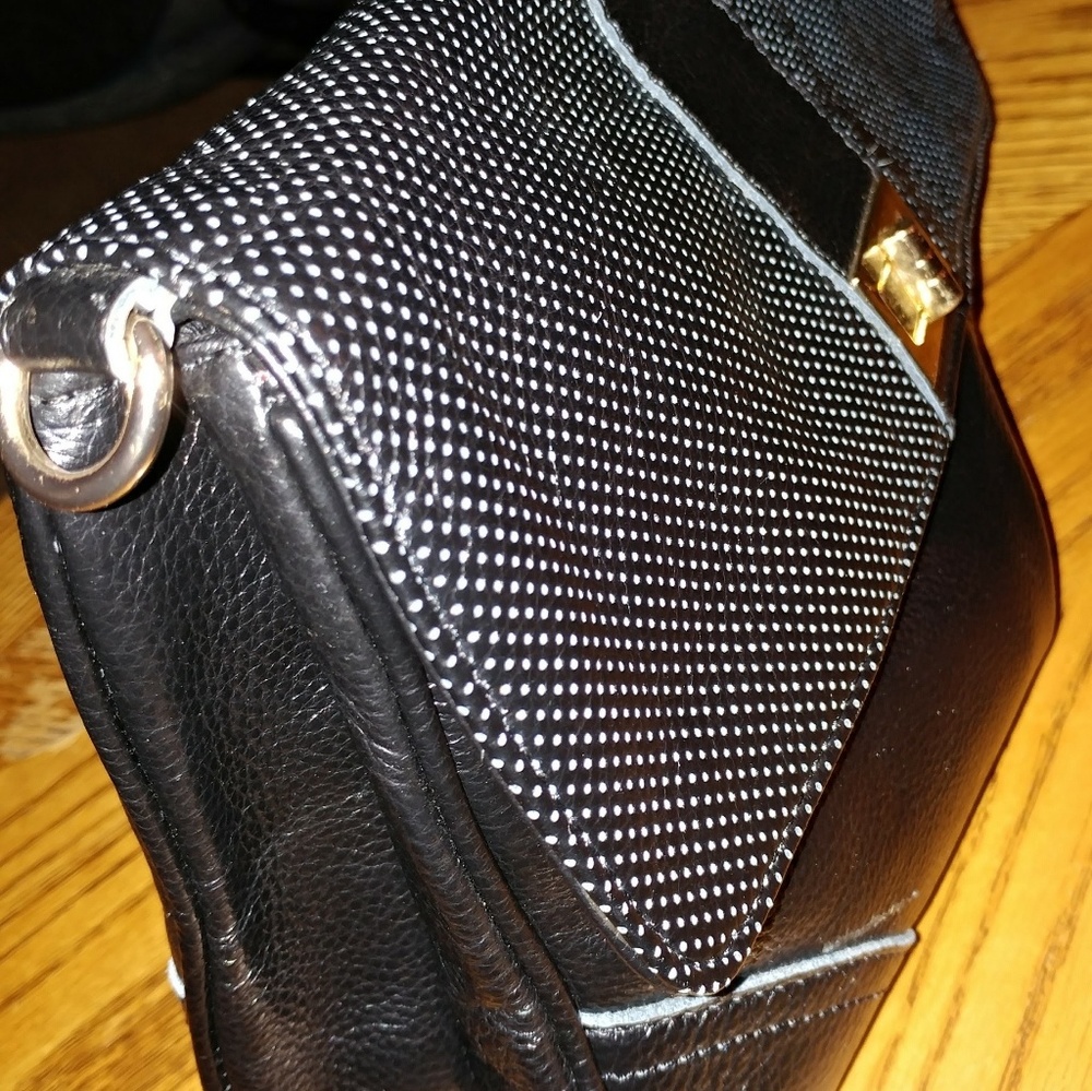 Sam & Kate Black Leather Crossbody Bag
